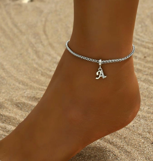 Elegant Initial Anklet